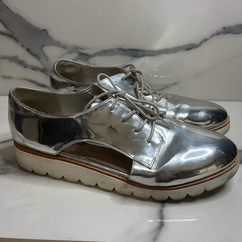 Aldo Shiny Silver Women's Sneakers